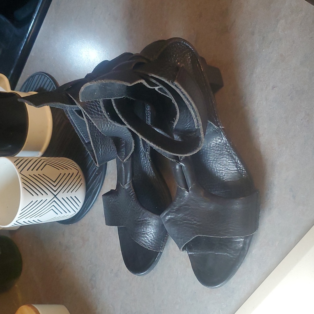 Trippen Leather Sandals Sz 39 - Picture 2 of 7